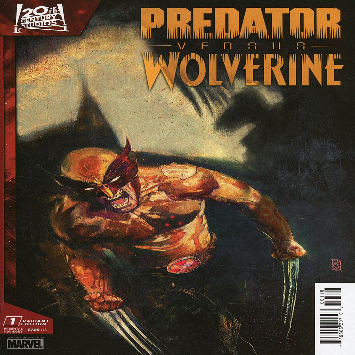 Predator Vs Wolverine #1 1:25 Incentive Alex Maleev Var 1st Print