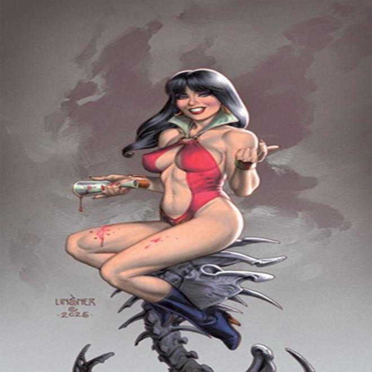Vampirella #9 Cover I Inc 1:15 Joseph Michael Linsner Full Art Variant