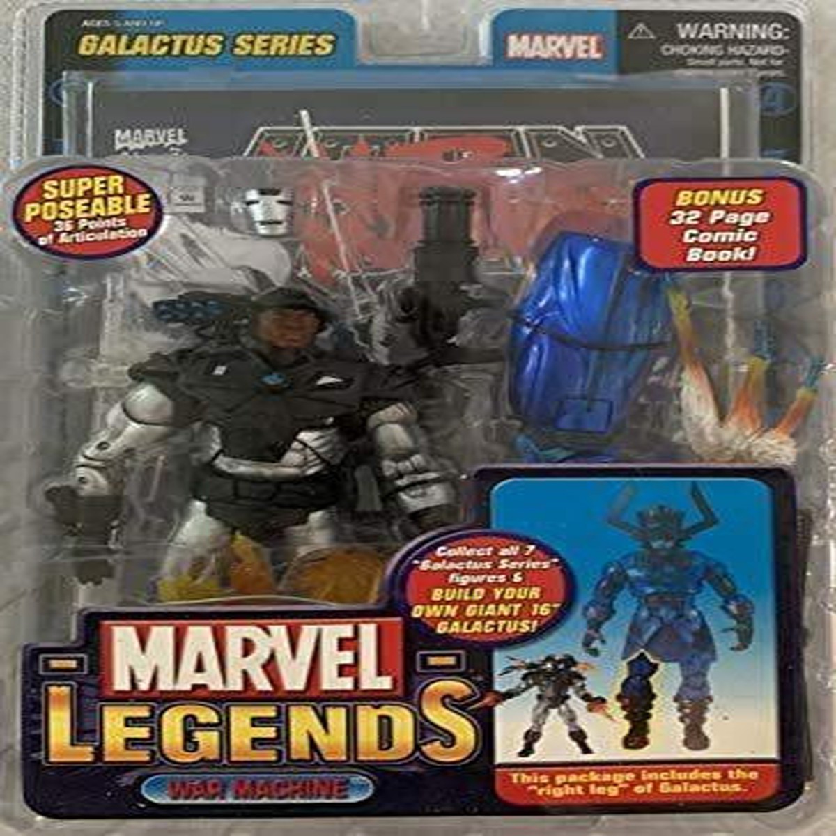 2005 Marvel Legends Galactus Series War Machine Action Figure BAF Right Leg