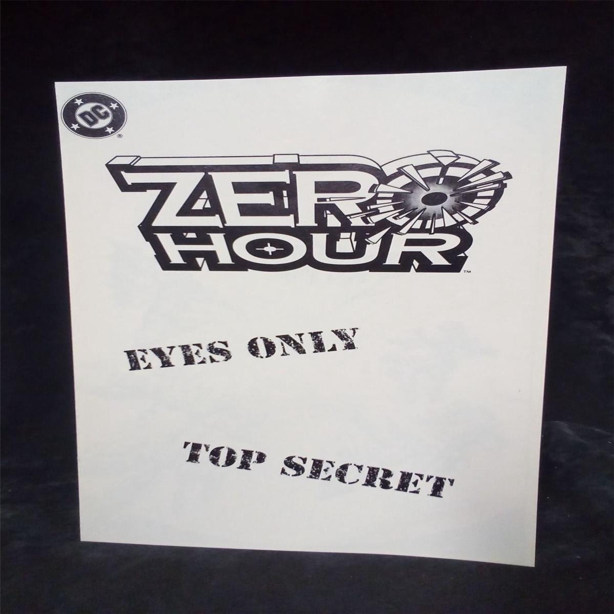 Zero Hour: Crisis in Time #0 Ashcan Cover 1994 DC Comics Comic Book